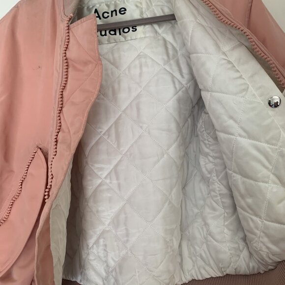 Acne Studios Bomber Jacket Dusty Rose Pink - Picture 11 of 12